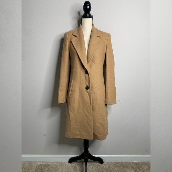 Zara Tan Single Breasted Trench Coat - Picture 4 of 13